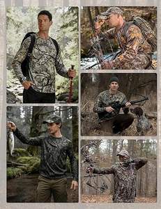 เสื้อเชิ้ตป้องกันแสงแดด UPF 50+ คุณภาพสูงสำหรับผู้ชาย แขนยาว เหมาะสำหรับเล่นกีฬาและล่าสัตว์ - Product Image 6