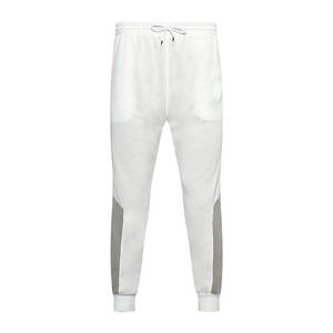 Men's <b>White</b> Hooded Drawstring <b>Tracksuit</b> Set Full Zip Jacket Pants Solid Color Breathable Casual Winter Wear 100% Cotton - Product Image 2