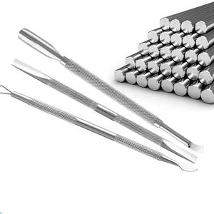 Ensemble d'outils pousse-ongles à double extrémité en acier inoxydable pour les soins de manucure - Product Image 4