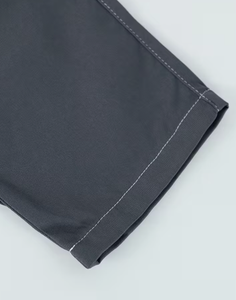 Pantalones Cargo Grises para Hombre, Cintura Elástica con Cordón, Múltiples Bolsillos, Estilo Casual, Tela de Poliéster de Peso Medio, Ropa de Invierno - Product Image 4