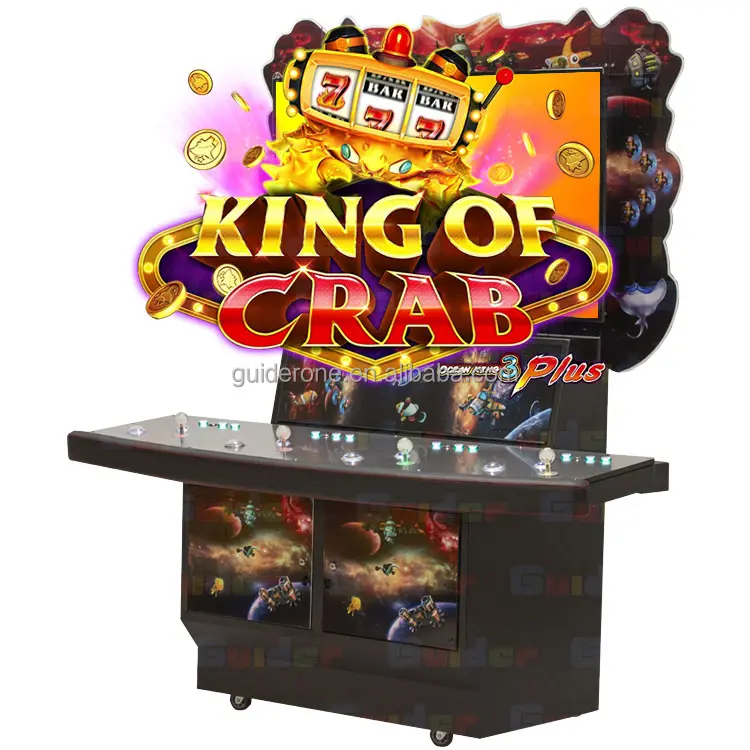 Newest Release High Definition 4 Players Table Game Multiplayer Arcade Fishing Game Machine OK3 King of Crab
