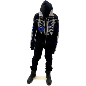 ชุดวอร์มไรน์สโตนสำหรับผู้ชายผลิตตามสั่งผลิตผลิตได้ป้องกันรอยยับ - Product Image 1