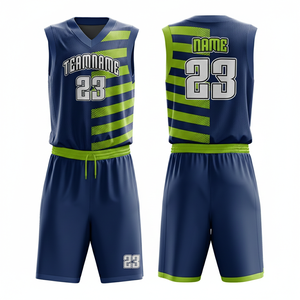 Uniformes de Baloncesto OEM 2026 Nuevos al por Mayor, 100% Poliéster, Cuello en V, Manga Corta, Ligeros y Transpirables, Camisetas de Equipo - Product Image 1