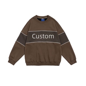 Sweat-shirt à capuche et pull à manches longues pour femme, avec logo personnalisé, couleurs contrastées et empiècements style rugby. - Product Image 3