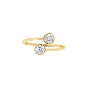 Anillo de Diamantes Cultivados en Laboratorio de 0.60 CT con 2 Piedras en Oro de 18K |   Anillo de Compromiso Toi Et Moi con Certificado IGI |   Elegante Joyería Nupcial - Product Image 3