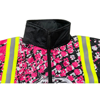 Veste de sécurité haute visibilité personnalisée en polyester respirant avec bande réfléchissante, manches longues, fermeture éclair intégrale, pour le travail et l'exploitation minière