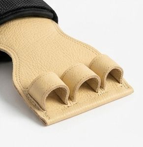 Guantes de cuero para ejercicios de dedos, soporte de muñeca ajustable para entrenamiento, agarres de cuero para fitness, agarre de cuero para dominadas, unisex - Product Image 6