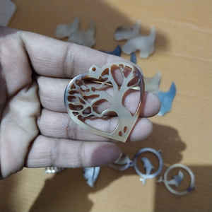 Pendientes y colgantes artesanales de cuerno de búfalo y buey, joyería tribal natural a precio de mayorista. - Product Image 4