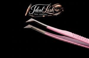 Pince à épiler pour cils en acier inoxydable de haute qualité, 90 degrés, pointue, avec embout en fibre, pour extensions de cils - Product Image 4