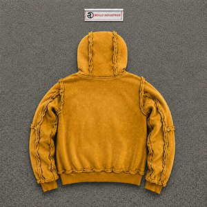 Sudadera con capucha con cremallera PREMIUM GOLD HIDDEN TRUTH, cálida para invierno, estilo urbano, corte holgado, de algodón French Terry, informal, oversize. - Product Image 6