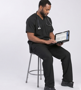 Conjunto de Uniforme Quirúrgico con Cuello en V para Hombre, Camisa Médica de Hospital, Pantalones de Enfermería, Uniforme Médico 100% Poliéster para Hombre - Product Image 3