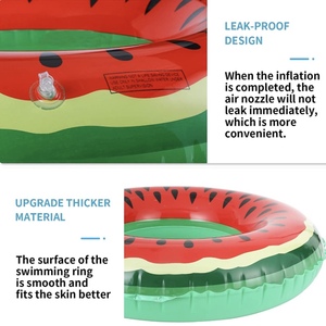 Flotador Inflable de PVC con Forma de Sandía de 70 cm de Grosor para Todas las Edades - Ideal para Piscinas de Resorts, Lagos y Natación en el Mar - Product Image 4