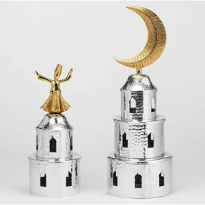 Minaretes Decorativos Clásicos de Plástico, Hechos a Mano, Elegantes, para Decoración de Ramadán, Color y Forma Personalizables, Duraderos - Product Image 3