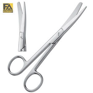 Produits très demandés : Ciseaux chirurgicaux à lame tranchante et à pointe arrondie en acier inoxydable, instrument de chirurgie générale, certifié CE Classe I, manuel - Product Image 1