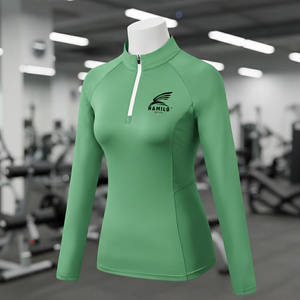 En stock, chemise de compression à manches longues pour homme, respirante et à séchage rapide, imprimé uni en méthode numérique, fabriquée au Pakistan - Product Image 3