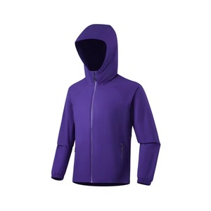 <b>Men's</b> Hooded Windproof <b>Jacket</b> Solid Color Zipper Closure Casual Autumn <b>Lightweight</b> Polyester Shell - Product Image 6