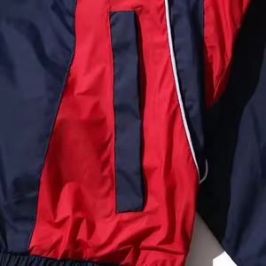 Chaqueta de entrenamiento personalizada para hombre, transpirable, 100% poliéster, impermeable, cortavientos, para correr, con cierre de cremallera. - Product Image 5