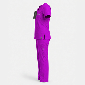 Knitted Customized Work Wear Hospital Uniform Sets Private Label Comfortable <b>Plus</b> <b>Size</b> Nurse Jogger <b>Scrubs</b> Uniforms Stretch - Product Image 3