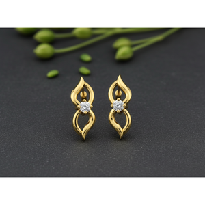 Pendientes de Oro de 10k con Diamantes de Laboratorio VVS1, Diseño Infinito Personalizado, Joyería Elegante para Mujer, Opción de 14k Disponible - Product Image 1