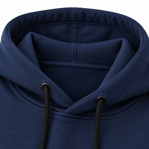Sudadera con Capucha Azul Marino Personalizada, Sudadera Extra Grande de Felpa, Unisex, Estilo Casual Urbano - Product Image 4