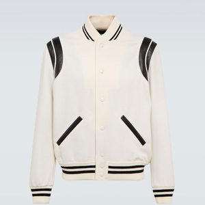 Custom Adult and Youth Wool Varsity <b>Jacket</b> Hot Sell Baseball Multiple Color With Wool <b>Long</b> Sleeves Varsity <b>Jacket</b> For Men - Product Image 1
