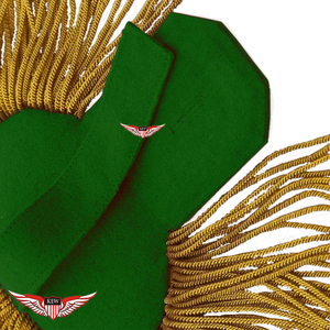Epaulettes Bordadas Personalizadas KEW Verdes con Flecos Dorados, Accesorio de Tela Elegante - Product Image 4