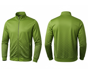 Fournisseur d'uniformes sportifs personnalisés, veste zippée en sublimation, chaude, respirante, séchage rapide |   Tailles Hommes Femmes Jeunes |   Veste d'entraînement - Product Image 6