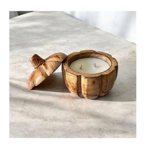 Recipiente de madera moderno para velas, diseño personalizado, para decoración del hogar. - Product Image 5