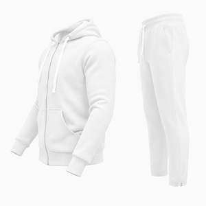 Premium Men Cotton <b>Polyester</b> <b>Hoodie</b> and Sweatpants Set Lightweight Athletic Tracksuit Sports Apparel - Product Image 3