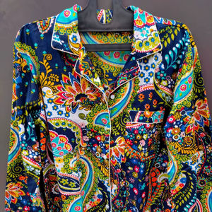 Conjunto de Pijama Coordinado con Estampado Animal para Mujer de Naaz Textile, Camisones Casuales de Verano, Suaves y Transpirables, 100% Algodón, Largo hasta la Rodilla - Product Image 1