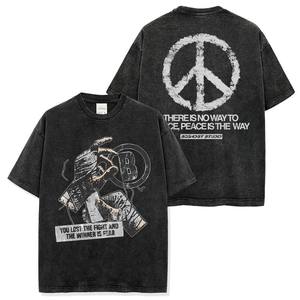 Camisetas de Algodón con Estampado Gráfico, Holgadas, de Verano, Diseño Nuevo, Venta al Por Mayor, OEM 2026, para Hombre, Manga Corta - Product Image 2