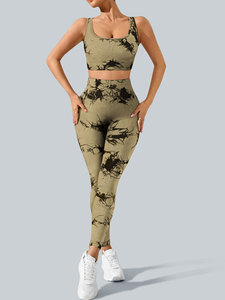 Ensembles 3 pièces pour femmes : pantalon taille haute sculptant les fesses, short et soutien-gorge de sport pour le sport, l'entraînement et le yoga - Product Image 5