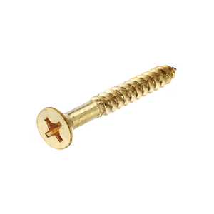 Tornillos Autorroscantes de Cabeza Plana Phillips con Recubrimiento de Latón para Instrumentos Musicales y Componentes de Madera - Product Image 1