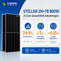 Panneau solaire AIKO STELLAR 2N+78 800W de type N, efficacité de 24,9 %, double vitrage bifacial, panneaux solaires de niveau 1, module solaire haute puissance