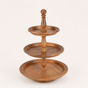 Eco-Friendly 3-Tier Wooden Cake Stand and Cupcake Tower <b>Party</b> Decorations Dessert Display Stand for Birthdays and Events - Product Image 4
