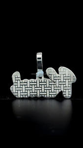 Hip Hop 1.5 pouces Moissanite Initial Pendentif S925 Iced Out VVS Diamant Lettre Pendentif Bling Rappeur Moissanite Nom Pendentif - Product Image 2