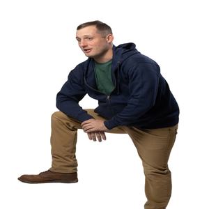 Sudadera con capucha unisex de 320 GSM, 100% algodón, con cremallera, de peso medio, corte regular, para impresión digital, ecológica. - Product Image 1