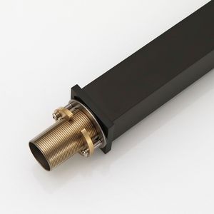 Rubinetto Moderno Monocomando Nero Spazzolato per Lavabo Bagno, Miscelatore Monoforo per Lavandino - Product Image 1