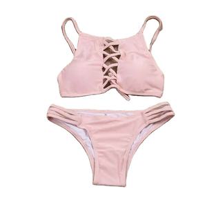 Nouveau femmes élégantes deux pièces chaud Sexy Bikini ensemble Fitness vêtements ensembles fabricant porter femmes deux pièces chaud Sexy Bikini ensemble - Product Image 1