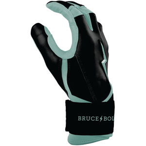 ถุงมือตีเบสบอล/ซอฟต์บอลแบบมีสายรัดข้อมือยาว ระบายอากาศได้ดี ยี่ห้อ Bruce Bolt  ออกแบบโลโก้ได้ตามต้องการ ทำจากหนังวัวแท้ ใช้ได้ทั้งมือซ้ายและขวา พร้อมแถบตีนตุ๊กแก - Product Image 3