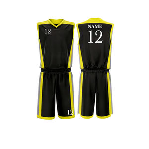 Uniforme de basket-ball personnalisé imprimé de haute qualité, respirant, à séchage rapide, antibactérien, anti-UV pour hommes et femmes, 100% polyester - Product Image 1