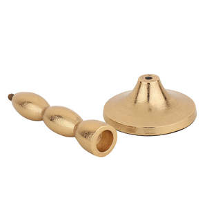 Black & <b>Gold</b> Aluminum Candle Holder For Home Wedding Decoration In Customize Size Eco Friendly Durable Candle Stand - Product Image 4