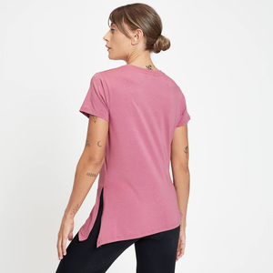 Camiseta Corta de Cuello Redondo para Mujer, con Logotipo Personalizado al por Mayor, 9 Colores, Moda Casual Básica - Product Image 4