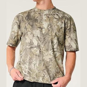 เสื้อยืดคอกลมแขนสั้นพิมพ์ลายพรางสำหรับผู้ชายระบายอากาศได้ดีแห้งเร็วเป็นมิตรกับสิ่งแวดล้อมสวมใส่สบายแบบปกติ - Product Image 1