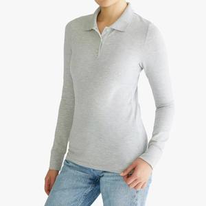 Polo de Moda para Mujer, Corte Ajustado, Mezcla de Algodón, Cuello Camisero, Color Personalizado, Marca Privada OEM, Mejor Precio - Product Image 1
