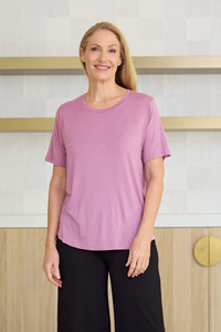 T-shirt décontracté pour femme 100 % coton, coupe classique, col rond, doux et confortable, idéal pour le quotidien - Product Image 4