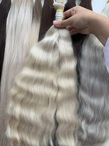 Venta caliente extensiones de cabello a granel de alta calidad 100% cabello virgen vietnamita - Product Image 2