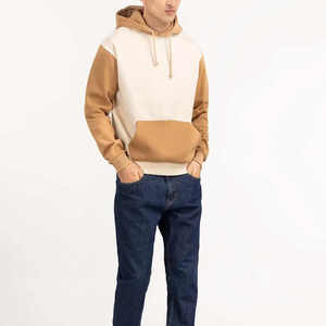 Fully Customized Front Printing Winter Hooded Men's Fleece <b>Hoodie</b> <b>Plain</b> Dyed Quick Dry Breathable Low MOQ Polyester/Cotton Blend - Product Image 4