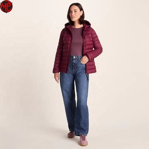 Chaqueta de Plumón para Mujer, con Capucha, Acolchada, Abrigo de Invierno Ligero y Cálido para Uso Diario, Chaqueta con Logotipo Personalizado - Product Image 2