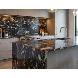 Dalle de granit moderne en titane doré, de qualité export indienne, légère, écologique, durable, finie et polie, en pierre naturelle. - Product Image 1